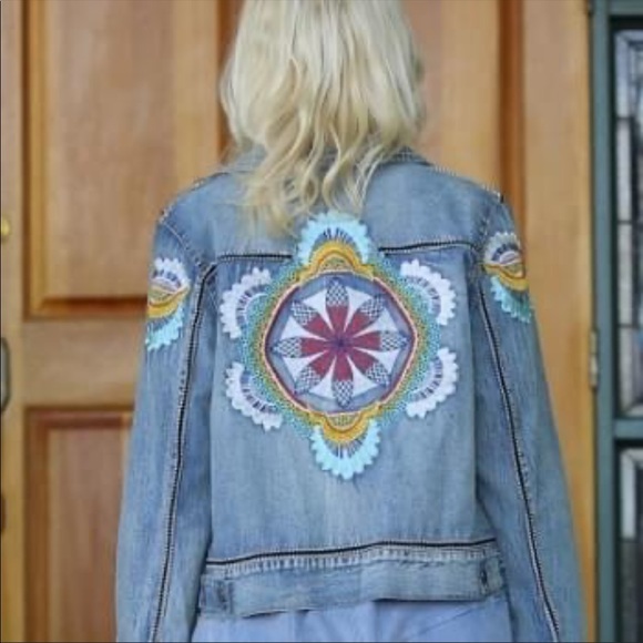 Embroidered Jean Jacket - Picture 3 of 4